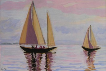 Evening Sail by Carolyn Rhoads