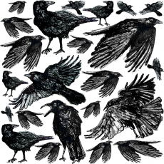 Murder of Crows - Fabric Design